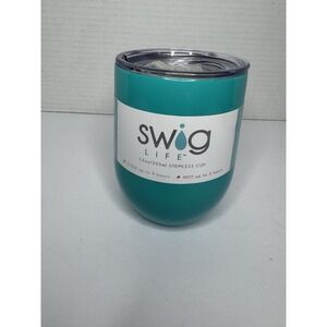 Swig Stainless Steel Stemless Double Wall Insulated Wine Cup Tumbler, 12 oz.